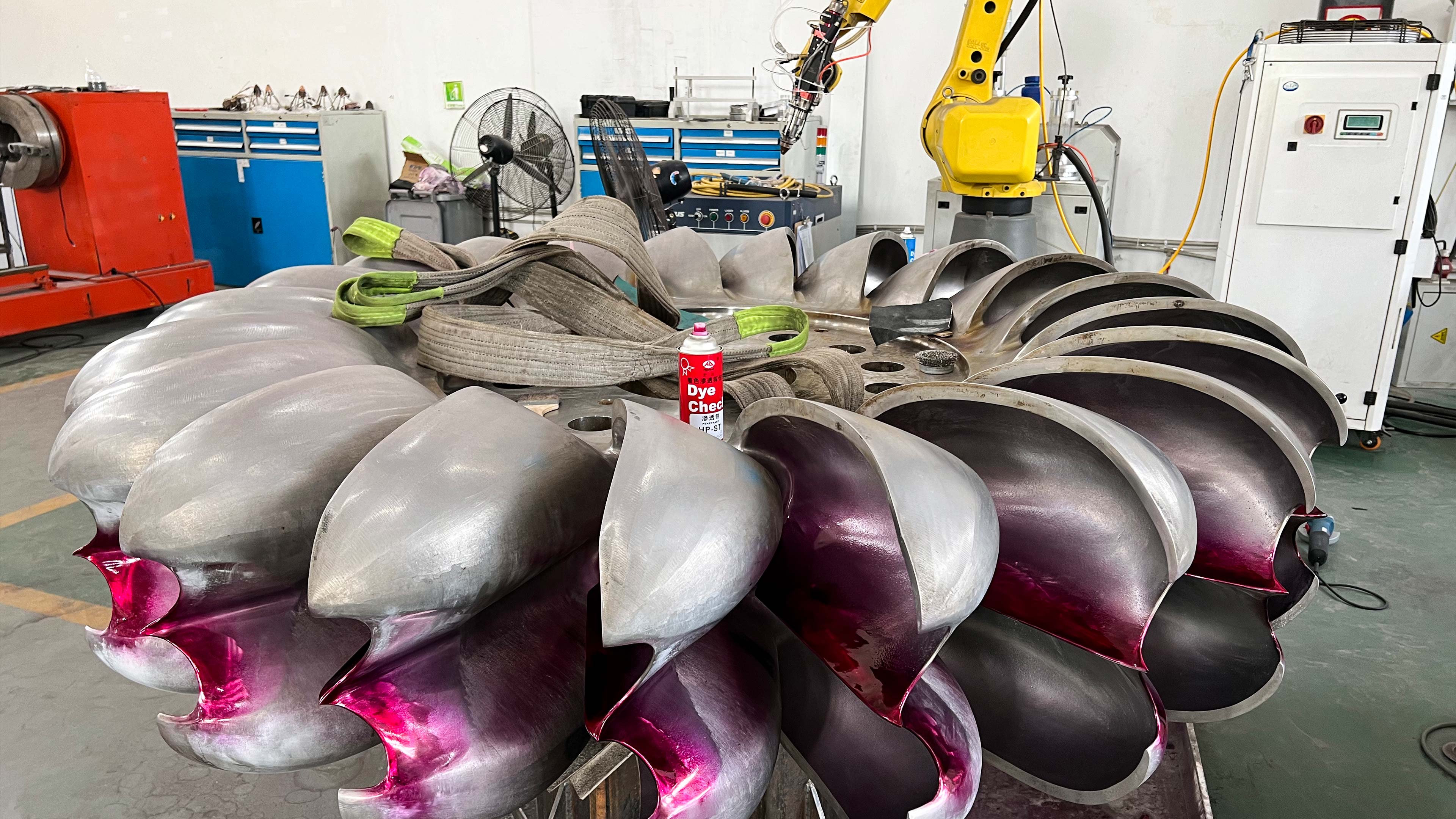 水斗汽蚀区熔覆及修形