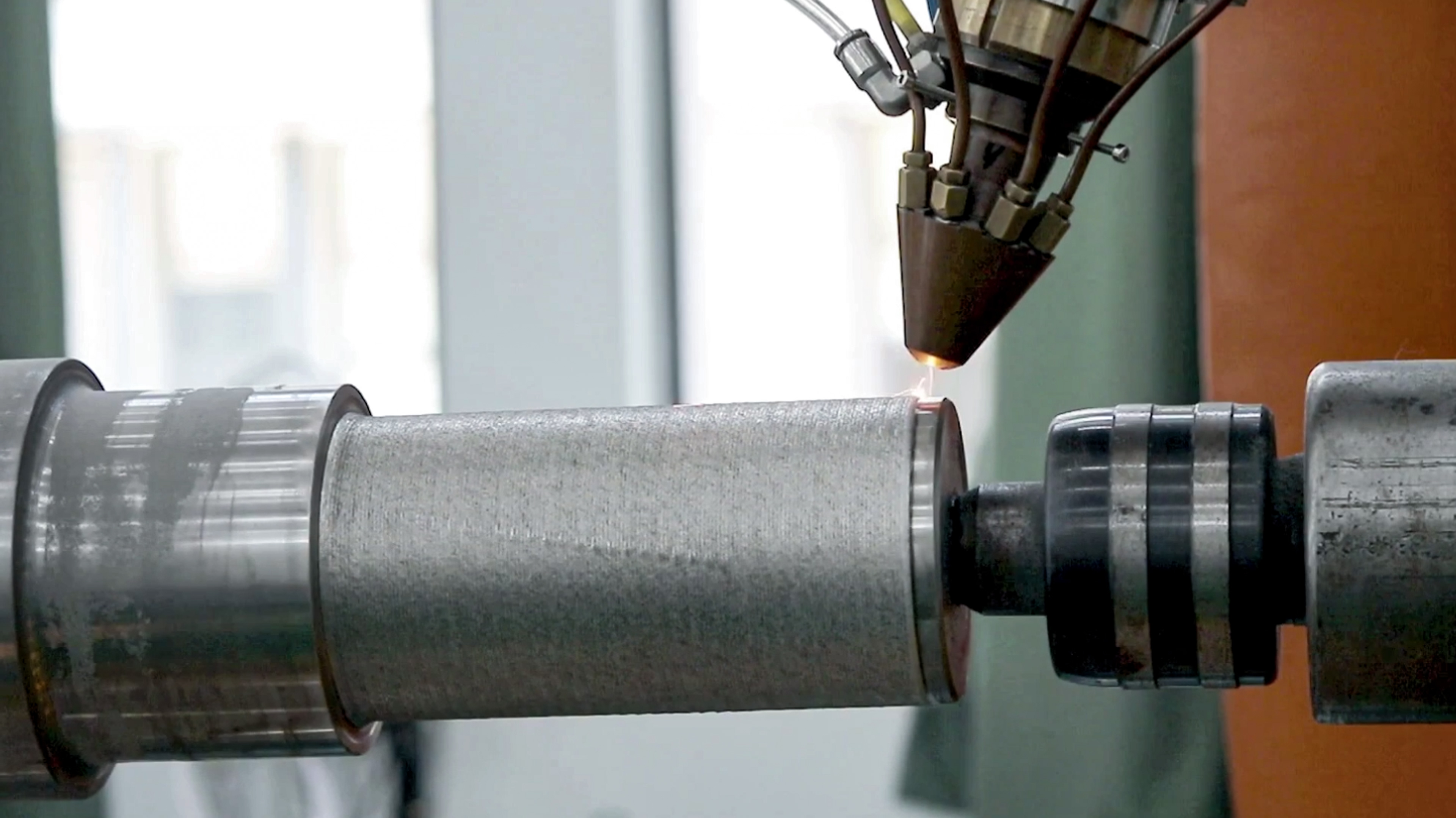 风机轴激光熔覆修复