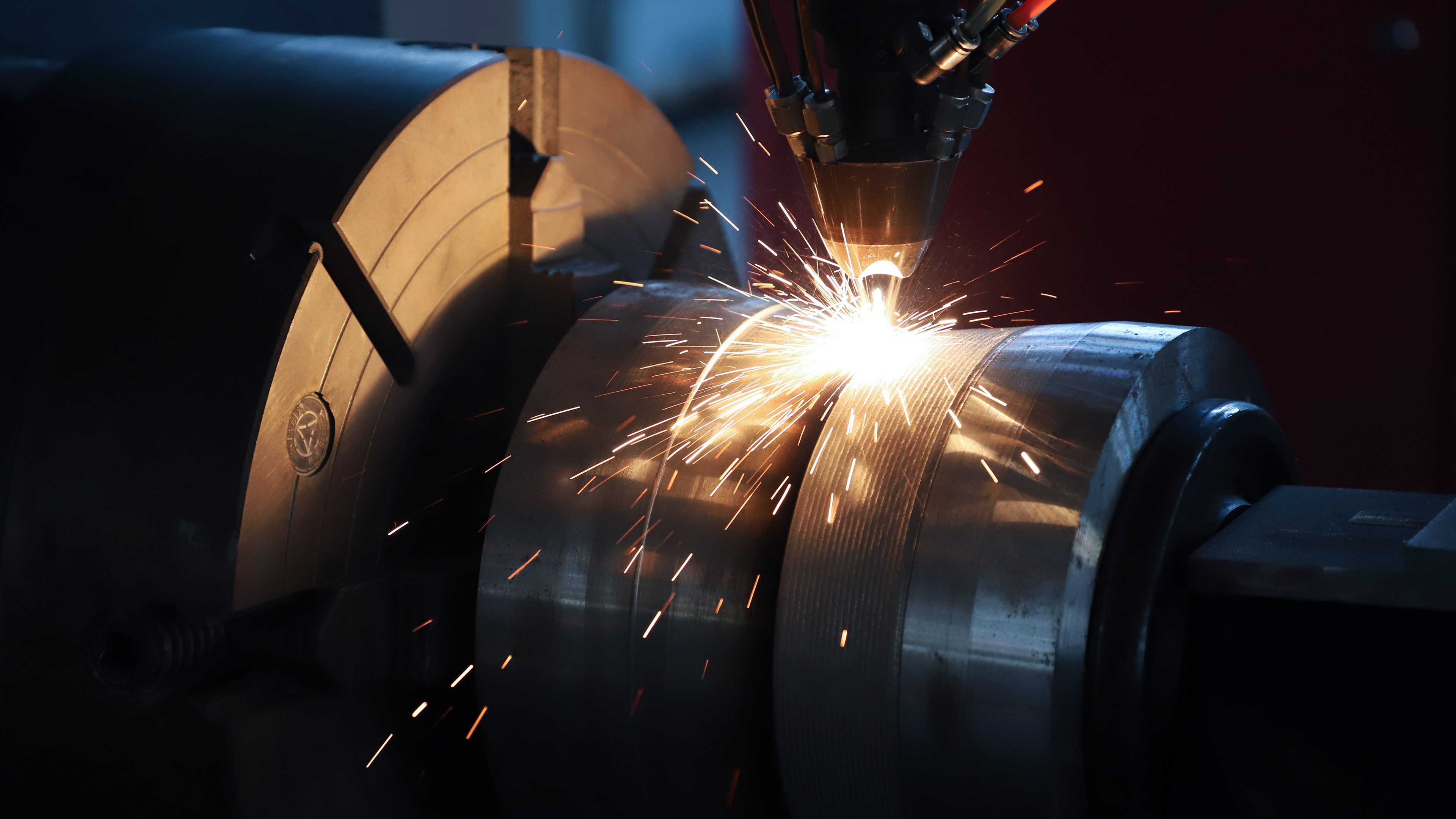 钢厂输送辊激光熔覆修复